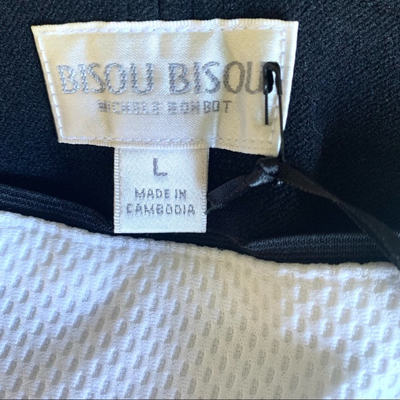 BISOU BISOU WHITE PENCIL SKIRT SIZE LARGE - Picture 5 of 8